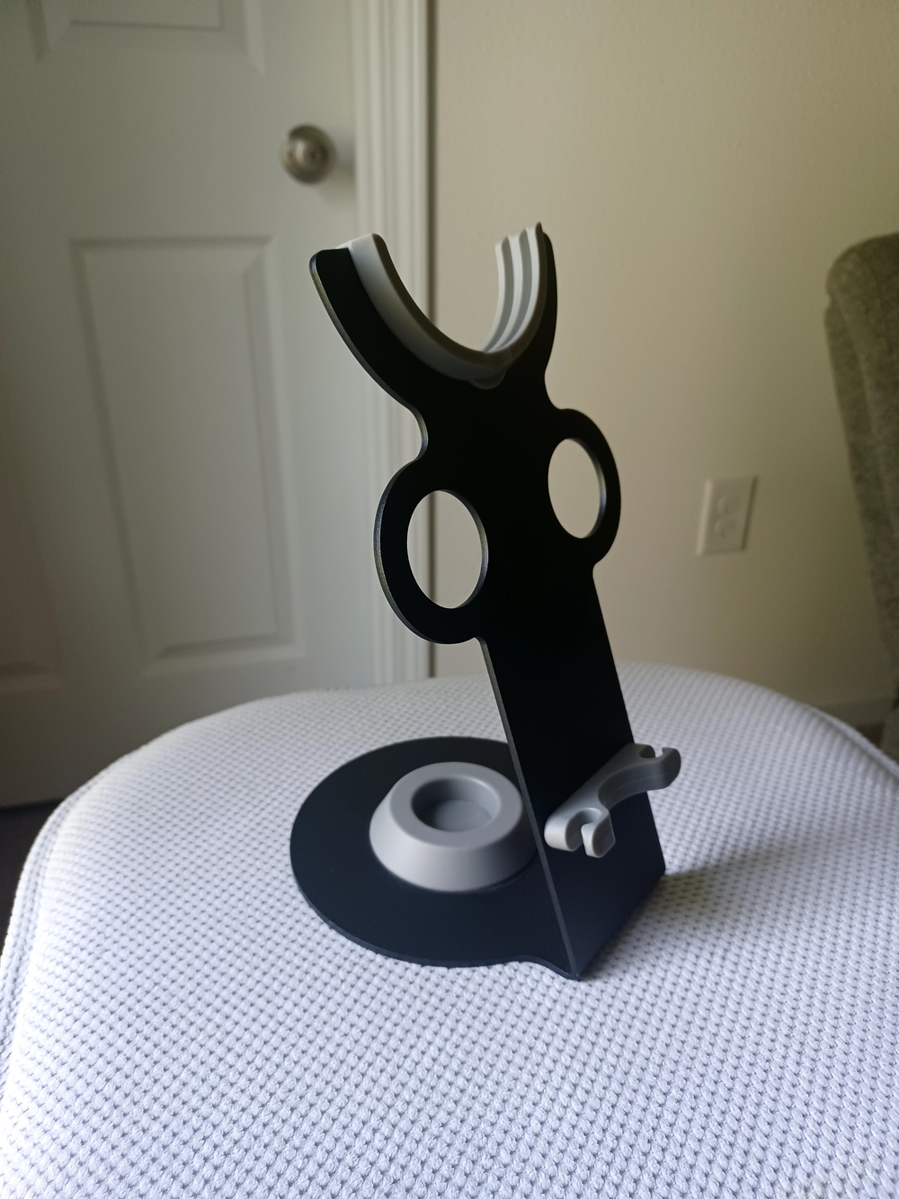 Dyson Hair Dryer Metal Stand In Black with Gray Accents - Picture 2 of 7